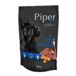 Hrana umeda pentru caini Piper Adult, Miel, Morcovi si Orez brun, 500 g