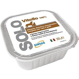 Hrana umeda pentru caini si pisici SOLO VITEL 300g