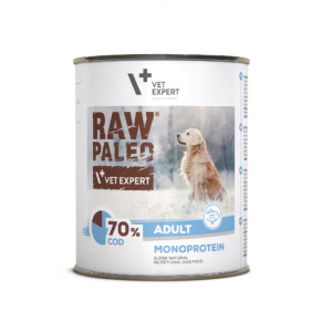 Hrana umeda pentru caini, adult, RAW PALEO, cod, 400 g
