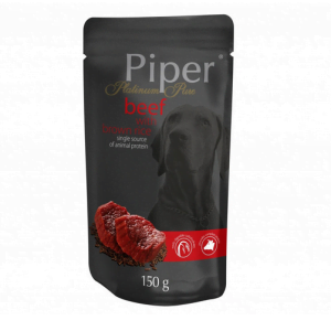 Hrana umeda Piper Platinum Pure, Vita si Orez brun 150 g