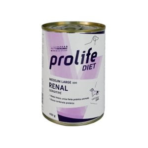 Dieta veterinara umeda prolife renal sensitive pentru caini de talie medie/mare conserva 400g