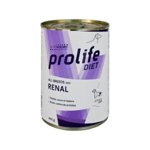 Dieta veterinara umeda prolife renal pentru caini de toate taliile conserva 400g